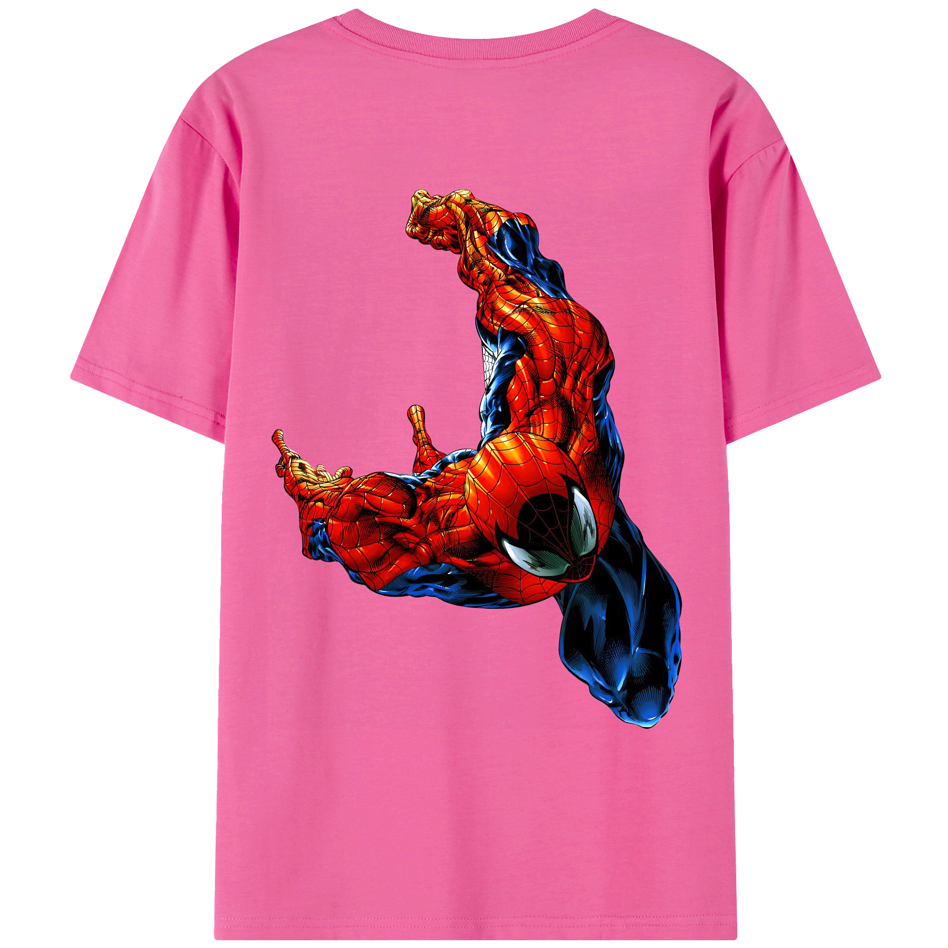 （画像用） Spider Man スパイダーマン レディース半袖Tシャツ(バックプリント)